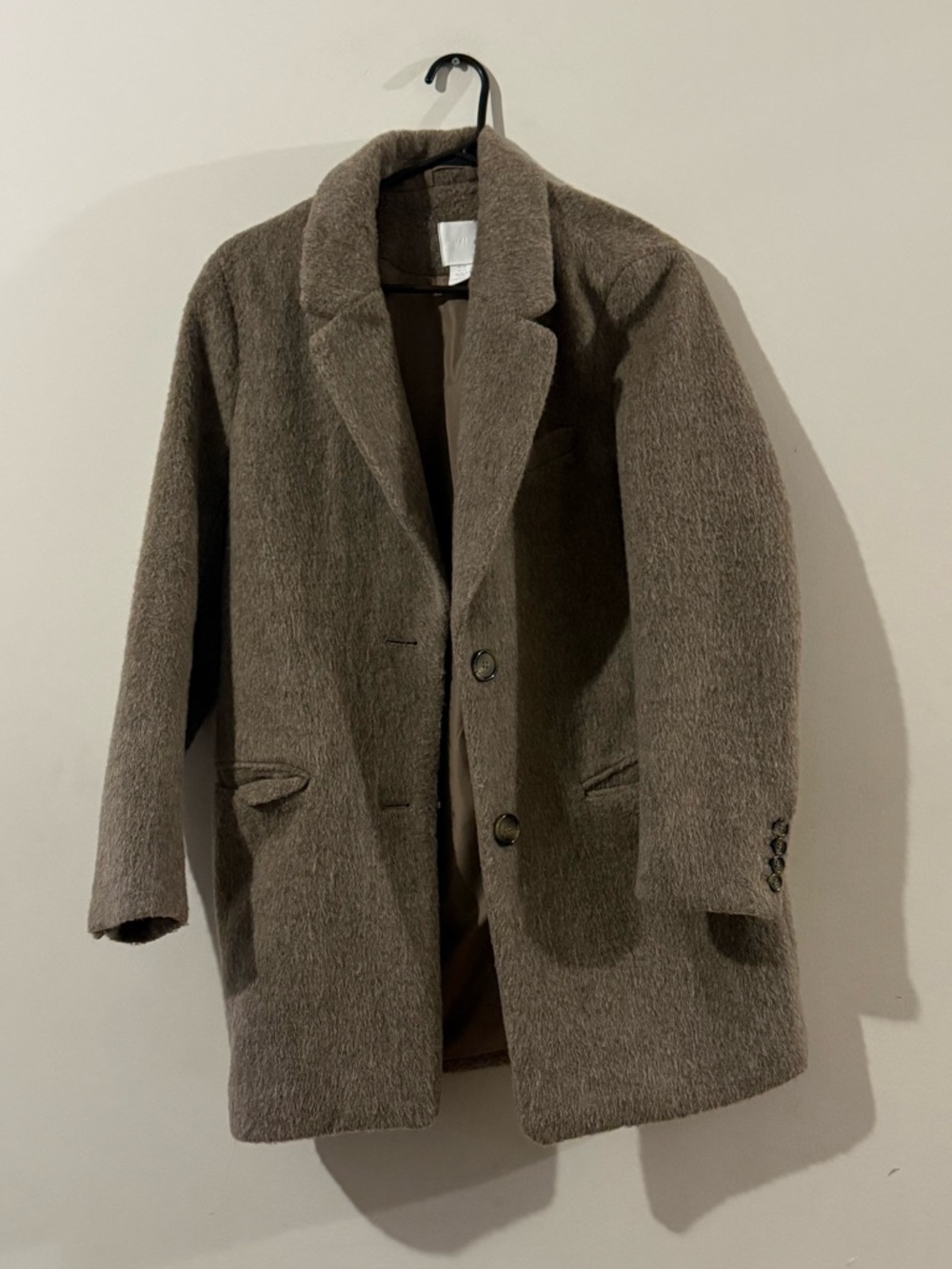 H&M Taupe Brown Pea Coat